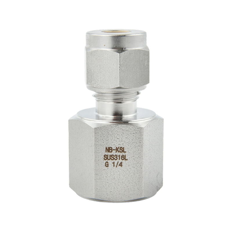 Đầu nối đồng hồ đo áp suất nén bằng thép không gỉ 316L