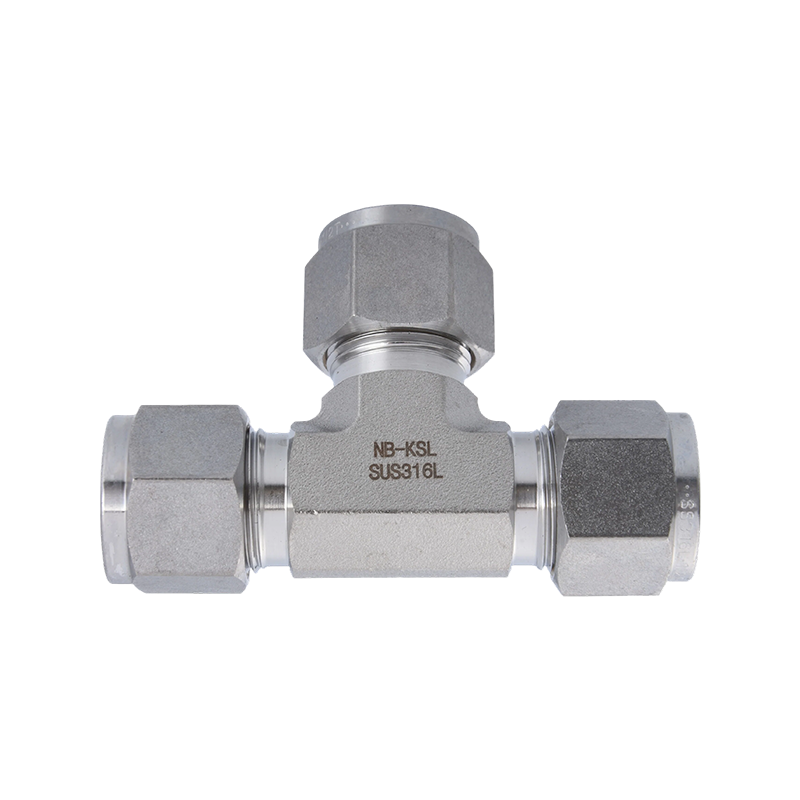 Tee phù hợp nén bằng thép không gỉ 316L