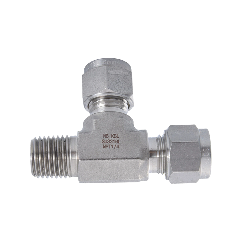 Thép không gỉ 316L nén phù hợp với tee bên ngoài